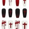 Spirit Halloween Bloody Cross Press On Nails 1 Spirit Halloween Bloody Cross Press On Nails -Halloween Clothing Theme Store 01474204 a
