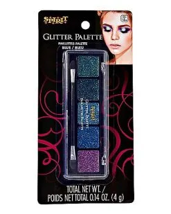 Spirit Halloween Cool Tones Glitter Makeup Palette 7 Spirit Halloween Cool Tones Glitter Makeup Palette -Halloween Clothing Theme Store 01474261 c