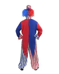 Spirit Halloween Adult Patriotic Clown Costume -Halloween Clothing Theme Store 01474337 b