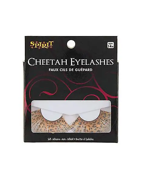 Spirit Halloween Cheetah Eyelashes 3 Spirit Halloween Cheetah Eyelashes