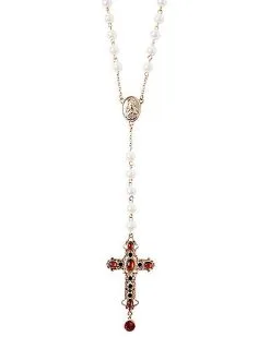 Spirit Halloween Day Of The Dead Rosary Cross Necklace 6 Spirit Halloween Day Of The Dead Rosary Cross Necklace -Halloween Clothing Theme Store 01474832 b