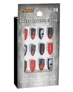 Spirit Halloween Day Of The Dead Press On Nails -Halloween Clothing Theme Store 01474873 c