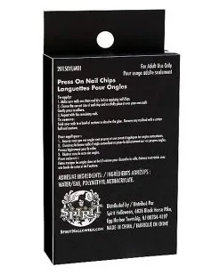 Spirit Halloween Day Of The Dead Press On Nails -Halloween Clothing Theme Store 01474873 d