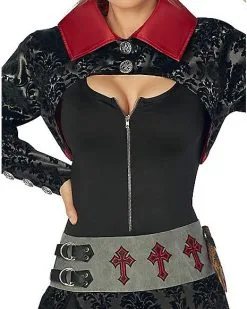 Spirit Halloween Adult Female Vampire Slayer Costume -Halloween Clothing Theme Store 01475367 c