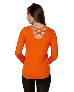 Spirit Halloween Cross Pumpkin Sweatshirt -Halloween Clothing Theme Store 01479567 b