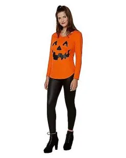 Spirit Halloween Cross Pumpkin Sweatshirt -Halloween Clothing Theme Store 01479567 c