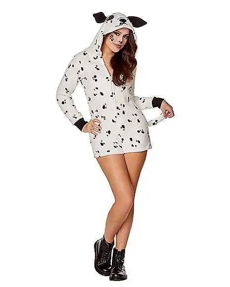 Spirit Halloween Adult Dalmatian Romper Costume 3 Spirit Halloween Adult Dalmatian Romper Costume