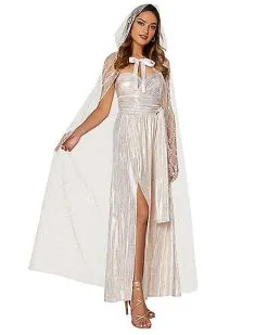 Spirit Halloween Adult White Lace Cape
