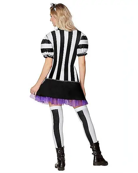 Spirit Halloween Adult Beetlejuice Dress Costume 4 Spirit Halloween Adult Beetlejuice Dress Costume - Image 2