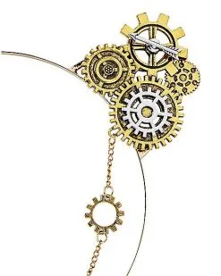 Spirit Halloween Steampunk Gears Cat Ear Headband -Halloween Clothing Theme Store 01484880 b