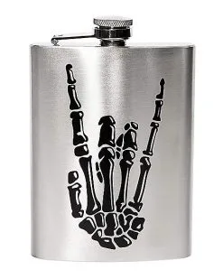 Spirit Halloween Skeleton Punk Flask