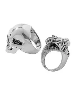Spirit Halloween Punk Skull And Lion Rings - 2 Pack 5 Spirit Halloween Punk Skull And Lion Rings - 2 Pack -Halloween Clothing Theme Store 01486620 b