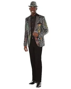 Spirit Halloween Adult '20s Multicolored Jacket -Halloween Clothing Theme Store 01488824 d