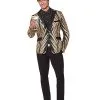 Spirit Halloween Adult '20s Gold And Black Jacket -Halloween Clothing Theme Store 01488873 a