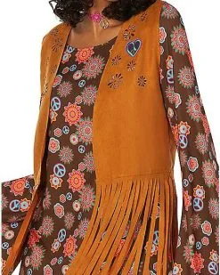 Spirit Halloween Adult Flower Power Hippie Costume -Halloween Clothing Theme Store 01489517 c