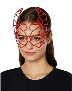 Spirit Halloween Geometric Devil Mask -Halloween Clothing Theme Store 01489566 c