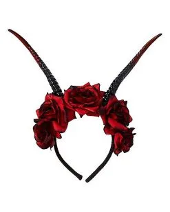 Spirit Halloween Devil Flower Headband -Halloween Clothing Theme Store 01489723 a