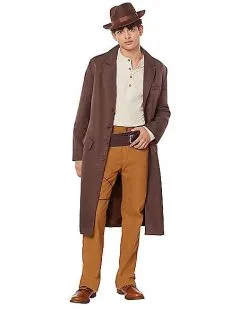 Spirit Halloween Adult Brown Trench Coat 10 Spirit Halloween Adult Brown Trench Coat -Halloween Clothing Theme Store 01492552 c