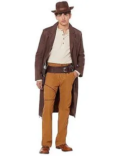 Spirit Halloween Adult Brown Trench Coat 11 Spirit Halloween Adult Brown Trench Coat -Halloween Clothing Theme Store 01492560 a