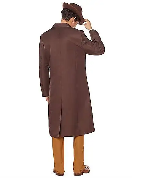 Spirit Halloween Adult Brown Trench Coat 7 Spirit Halloween Adult Brown Trench Coat - Image 5