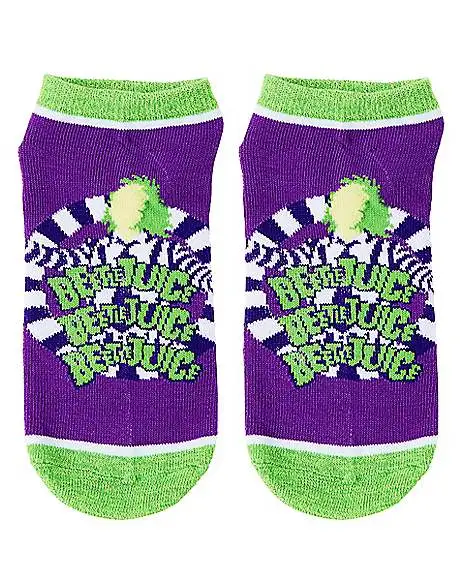 Spirit Halloween Beetlejuice Ankle Socks - 5 Pair 4 Spirit Halloween Beetlejuice Ankle Socks - 5 Pair - Image 2