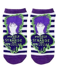 Spirit Halloween Beetlejuice Ankle Socks - 5 Pair 10 Spirit Halloween Beetlejuice Ankle Socks - 5 Pair -Halloween Clothing Theme Store 01494590 c