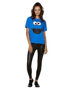 Spirit Halloween Adult Cookie Monster T Shirt - Sesame Street -Halloween Clothing Theme Store 01496322 d