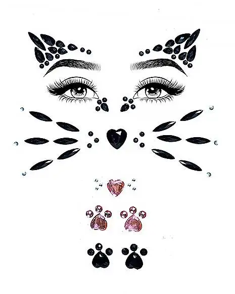 Spirit Halloween Sexy Gem Cat Decals 3 Spirit Halloween Sexy Gem Cat Decals