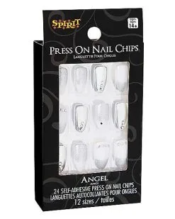 Spirit Halloween Angel Press On Nails -Halloween Clothing Theme Store 01498872 c