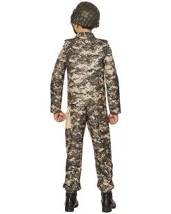 Spirit Halloween Kids Military Soldier Costume -Halloween Clothing Theme Store 01499425 b