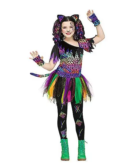 Spirit Halloween Kids Wild Rainbow Cat Costume 3 Spirit Halloween Kids Wild Rainbow Cat Costume