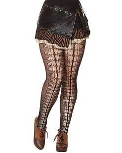 Spirit Halloween Steampunk Crochet Tights -Halloween Clothing Theme Store 01502590 a