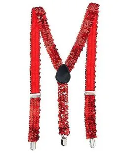 Spirit Halloween Sequin Suspenders -Halloween Clothing Theme Store 01503028 b