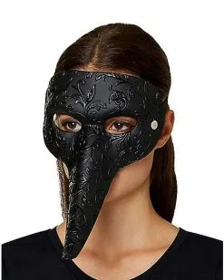 Spirit Halloween Female Plague Doctor Half Mask -Halloween Clothing Theme Store 01503358 c
