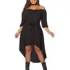 Spirit Halloween Adult Black Peasant Plus Size Dress -Halloween Clothing Theme Store 01503747 a