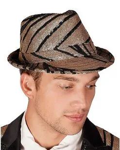 Halloween Clothing Theme Store 47 Spirit Halloween '20s Sequin Fedora