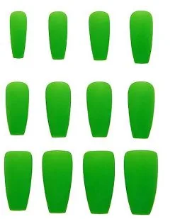 Spirit Halloween '80s Green Press On Nails