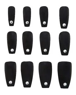 Spirit Halloween '80s Black Press On Nails -Halloween Clothing Theme Store 01504679 b
