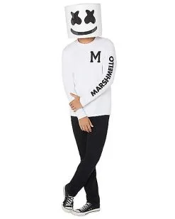 Spirit Halloween Adult Marshmello Costume 7 Spirit Halloween Adult Marshmello Costume -Halloween Clothing Theme Store 01505759 d