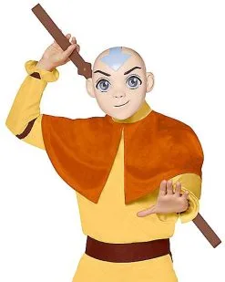 Spirit Halloween Adult Aang Costume - Avatar: The Last Airbender -Halloween Clothing Theme Store 01505791 c