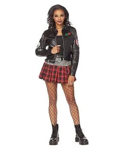 Spirit Halloween Girl Gang Punk Jacket -Halloween Clothing Theme Store 01506450 c