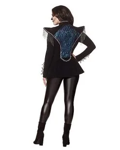 Spirit Halloween Women's Skeleton Royalty Jacket -Halloween Clothing Theme Store 01507219 c