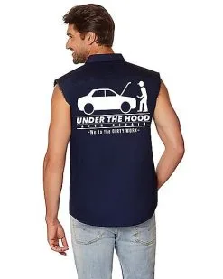 Spirit Halloween Adult Under The Hood Mechanic Vest 7 Spirit Halloween Adult Under The Hood Mechanic Vest -Halloween Clothing Theme Store 01508928 b