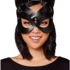 Spirit Halloween Black Cat Eye Mask -Halloween Clothing Theme Store 01515691 a