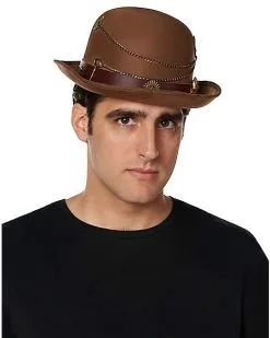Spirit Halloween Steampunk Bowler Hat -Halloween Clothing Theme Store 01525385 b