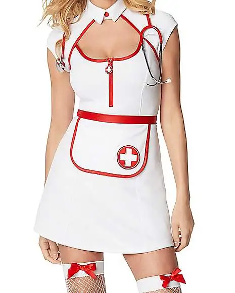 Spirit Halloween Adult Fierce Nurse Costume 4 Spirit Halloween Adult Fierce Nurse Costume - Image 3
