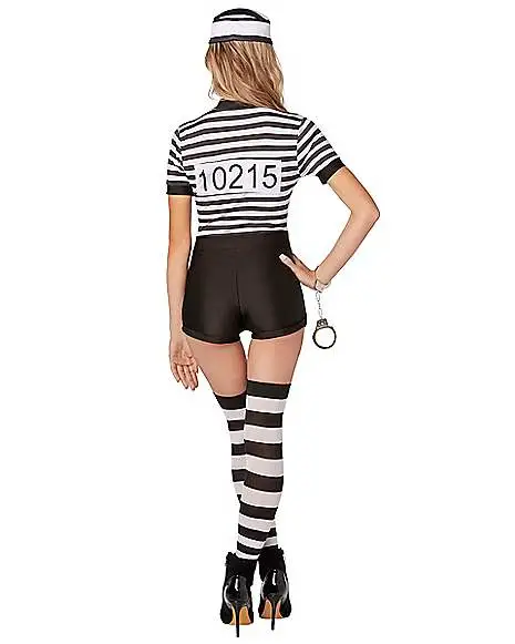 Spirit Halloween Adult Guilty Inmate Costume 4 Spirit Halloween Adult Guilty Inmate Costume - Image 2