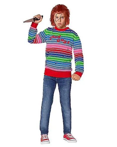 Spirit Halloween Kids Chucky Good Guys Costume Kit 3 Spirit Halloween Kids Chucky Good Guys Costume Kit
