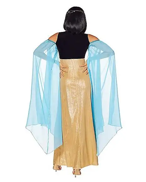 Spirit Halloween Adult Blue And Gold Cleopatra Costume 4 Spirit Halloween Adult Blue And Gold Cleopatra Costume - Image 2