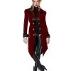 Spirit Halloween Adult Burgundy Vampire Jacket -Halloween Clothing Theme Store 01533140 a